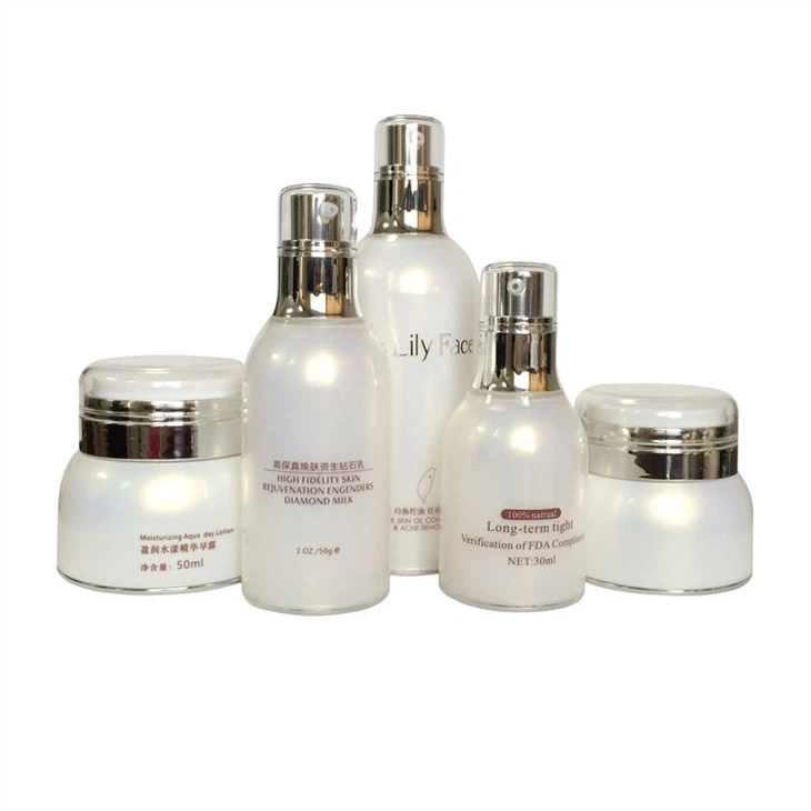 High-End Airless Bottles 50ml Round Cosmetic Bottles for Cosmetic
