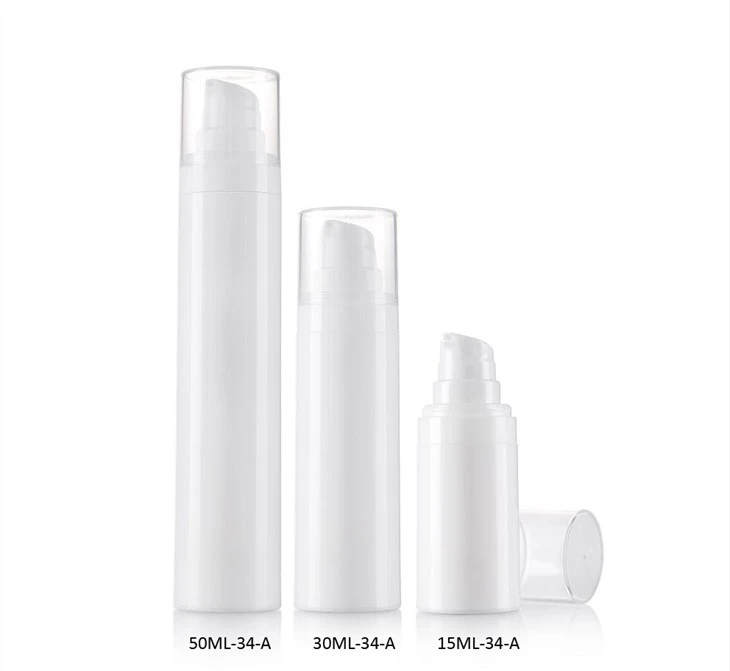 150ml 200ml 250ml Snap on White Big Size Cosmetic Cream PP Plastic Airless Pump Bottle for Packaging